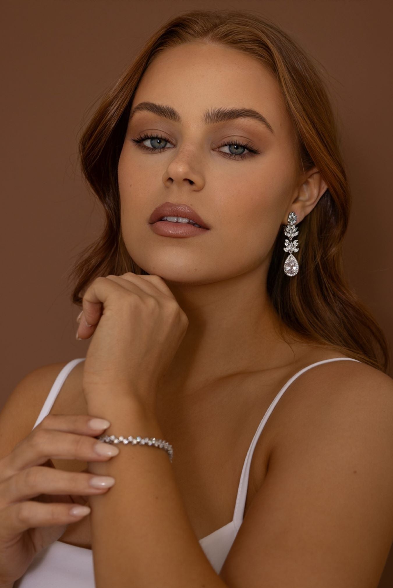 Model wearing Kymond & Co Jewellery