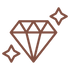 Shining diamond icon