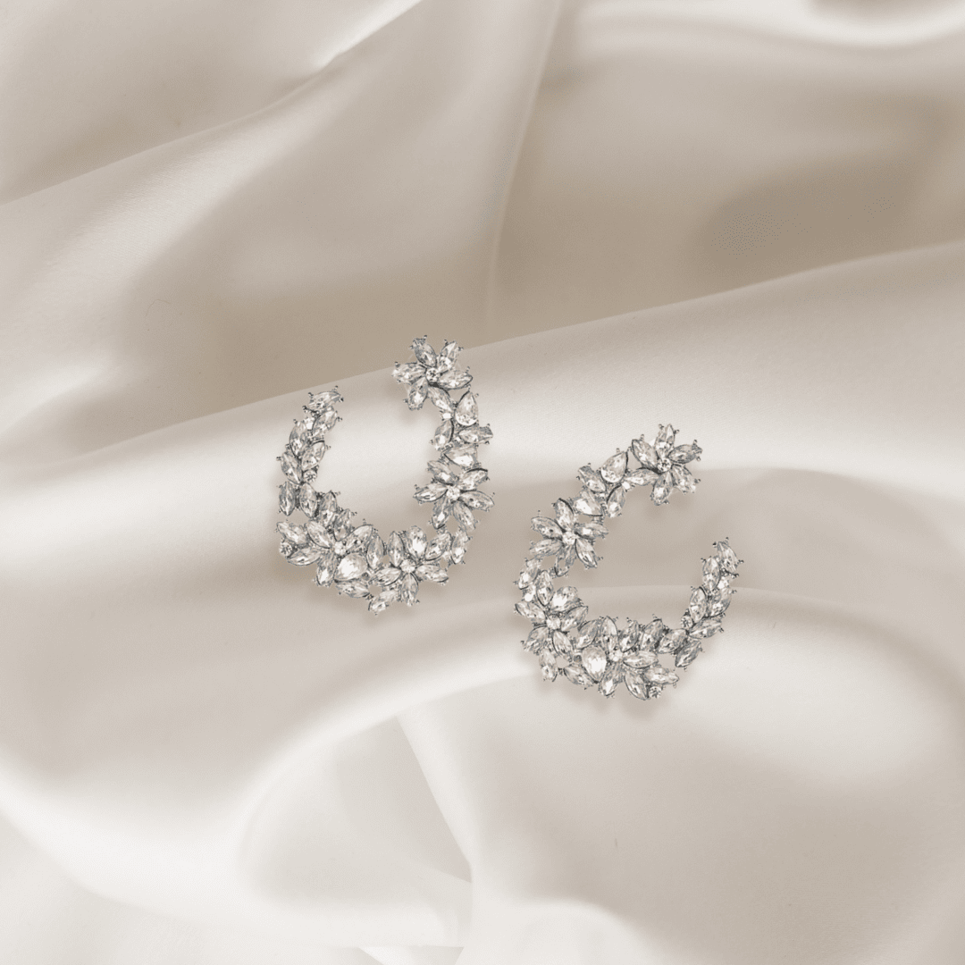 Rhinestone earrings