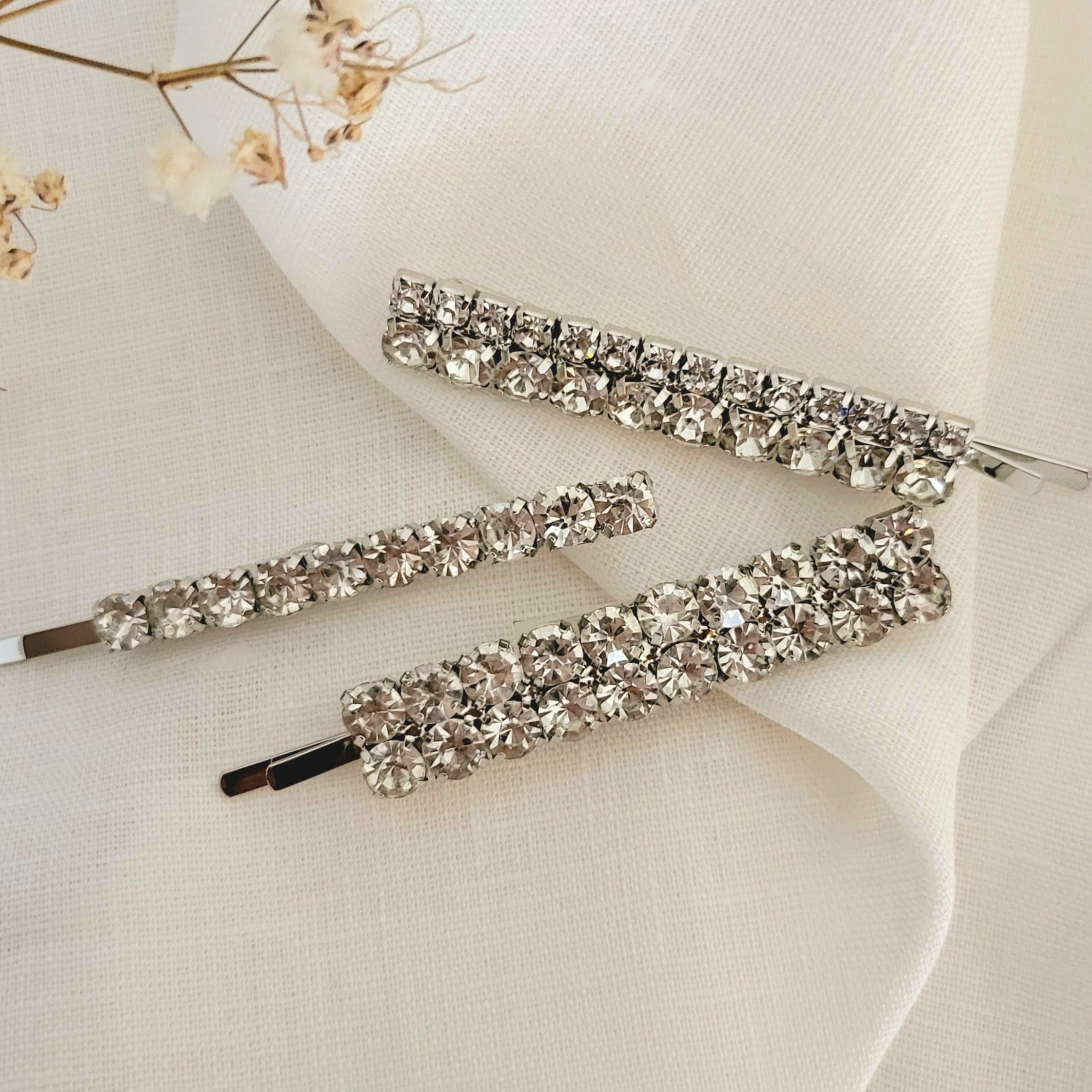 Pin Hailey Hailey Hair Pins – Sleek Bridal Rhinestone Hair Accessories | Kymond & Co
